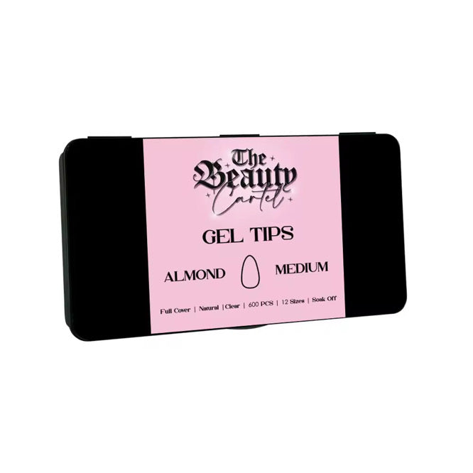 Almond Gel X Tips - Medium Length