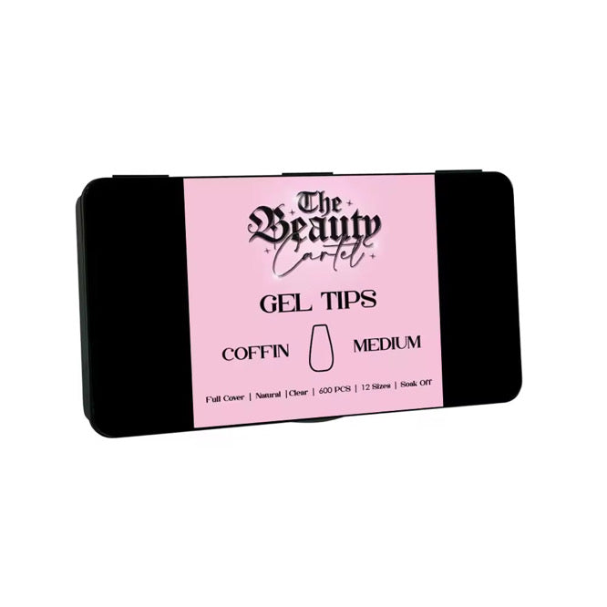 Coffin Gel X Tips - Medium Length