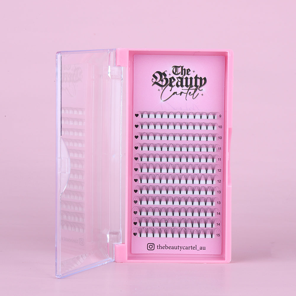 10D D Curl Premade Lash Trays by The Beauty Cartel AU