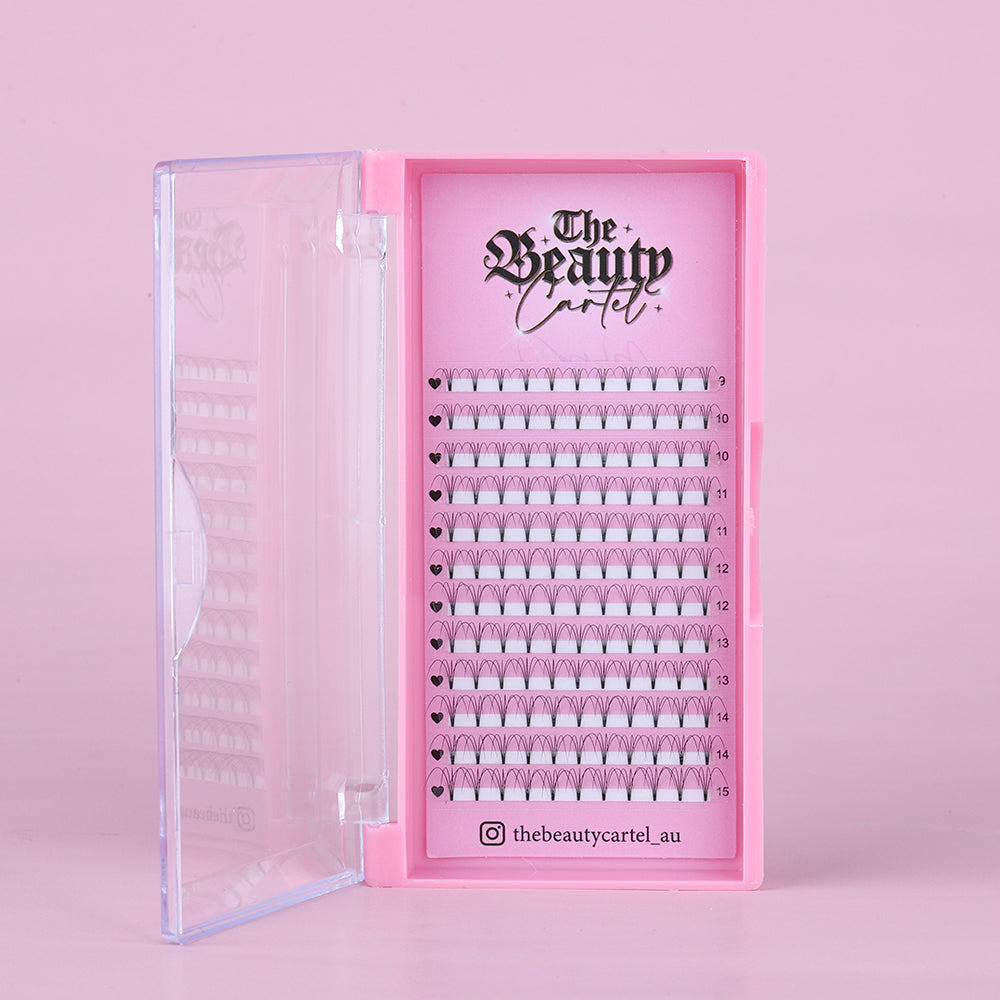 4D D Curl Premade Lash Trays by The Beauty Cartel AU