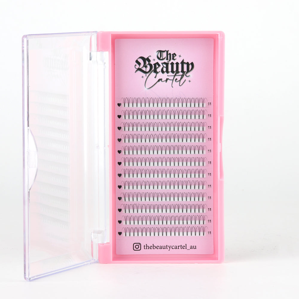 3D C Curl Premade Lash Trays by The Beauty Cartel AU