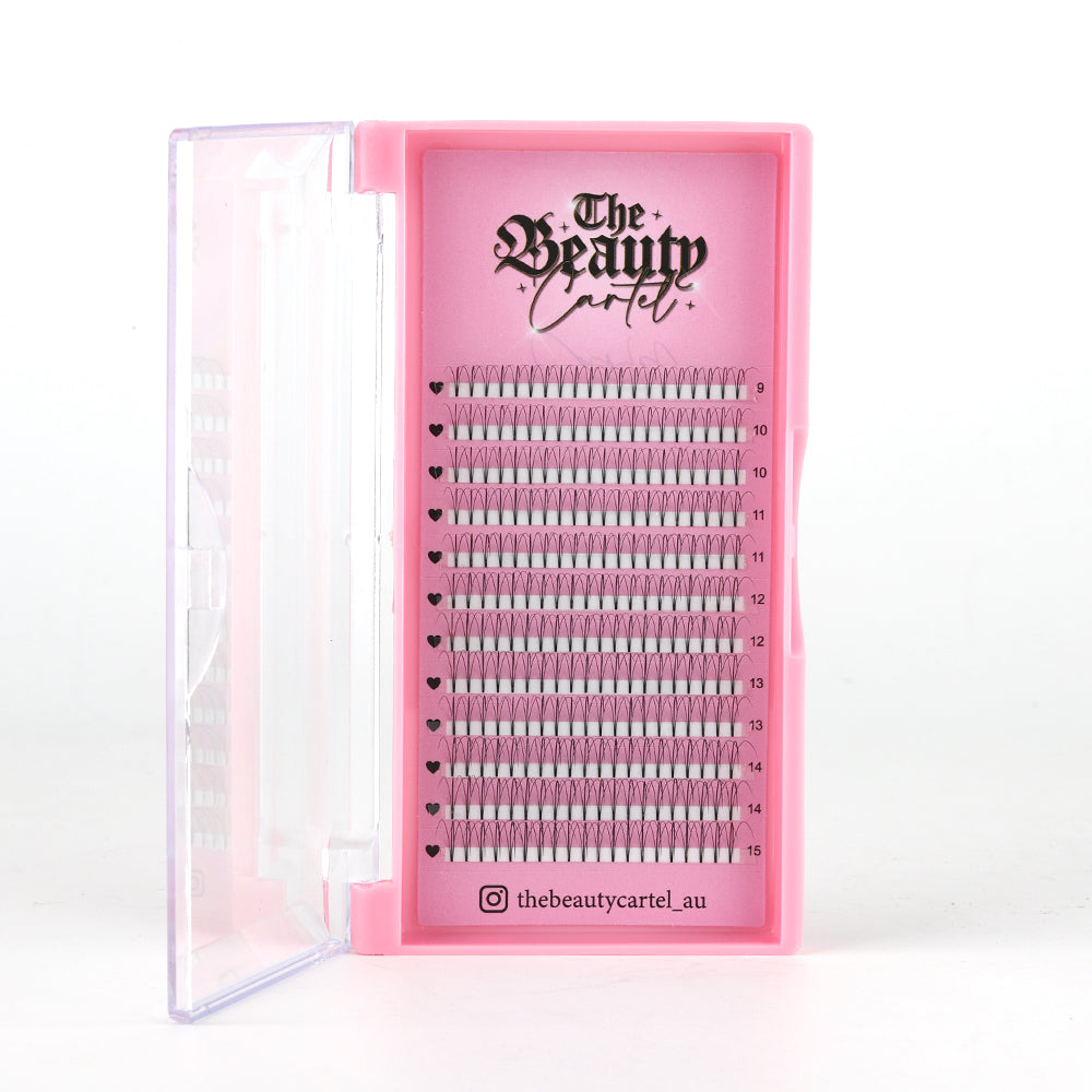 3D D Curl Wispy Premade Lash Trays