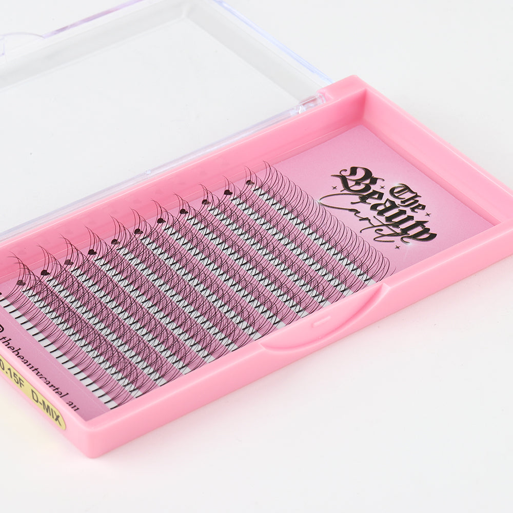 3D D Curl Wispy Premade Lash Trays