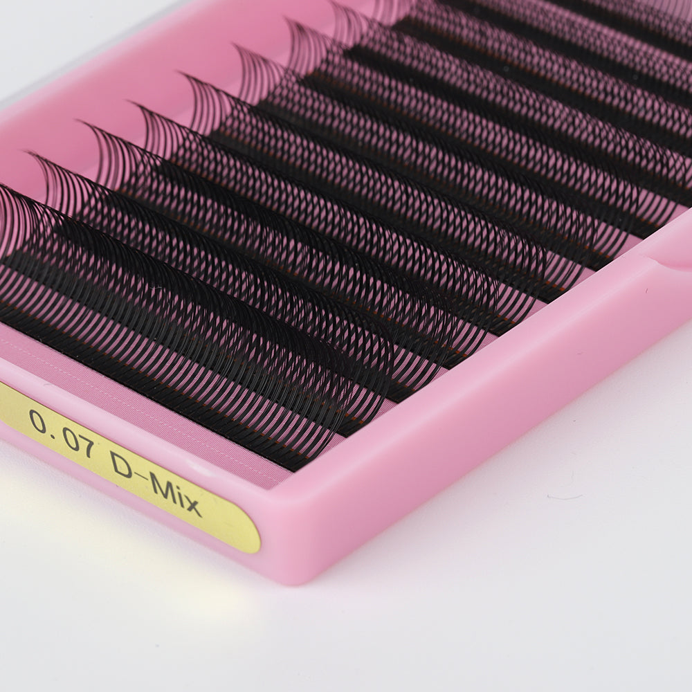 Wet Set D Curl Premade Lash Trays