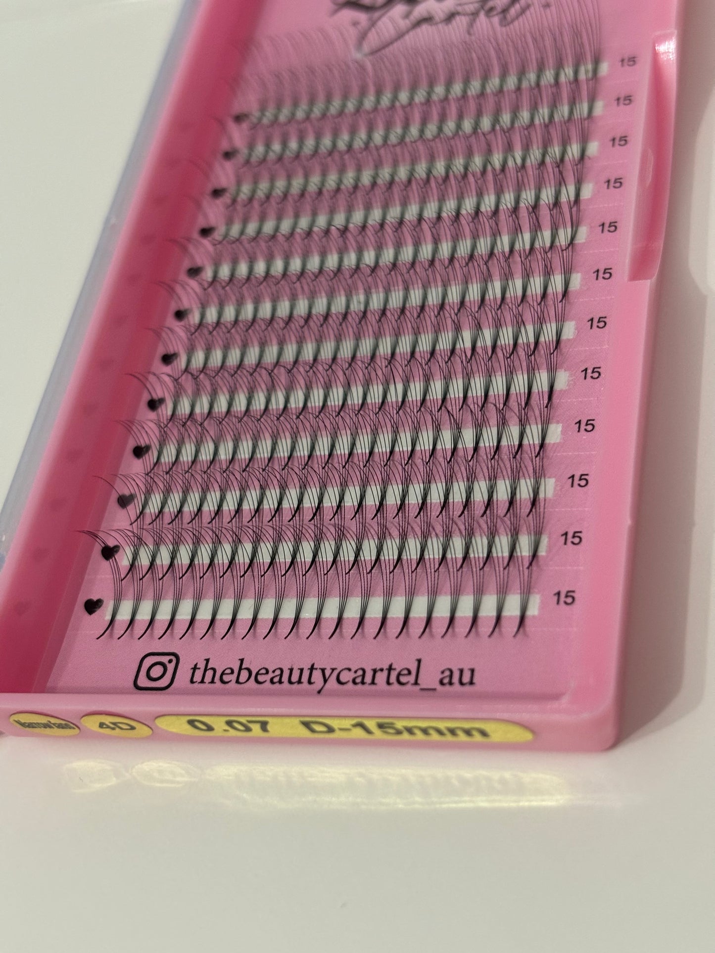 Ultra Dark 4D D Curl Promade Lash Trays